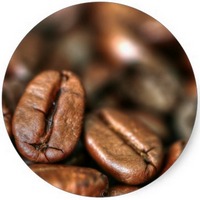 Granos de Cafe tostado